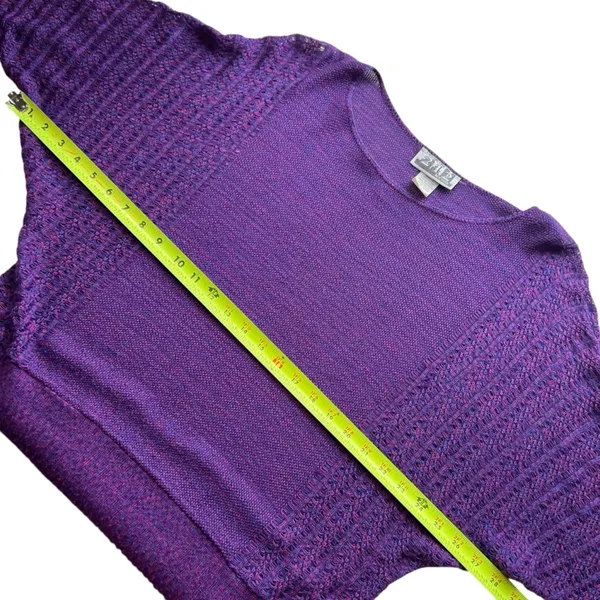 Vintage 212 New York Purple & Pink open weave knit sweater - Image 5