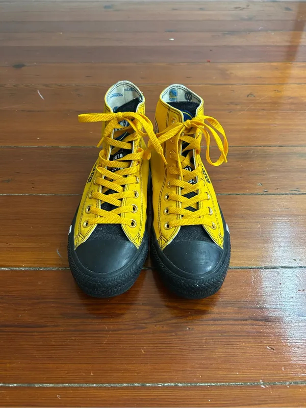 Converse Chuck Taylor NBA Golden State Warriors High Tops Men’s 7 Women’s 9 👽🧡 - Image 2