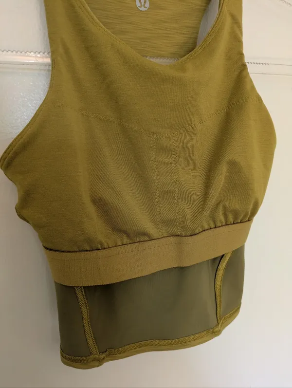 Lululemon Invigorate Training Tank Top Heathered Auric Gold Everlux 0 - Image 6