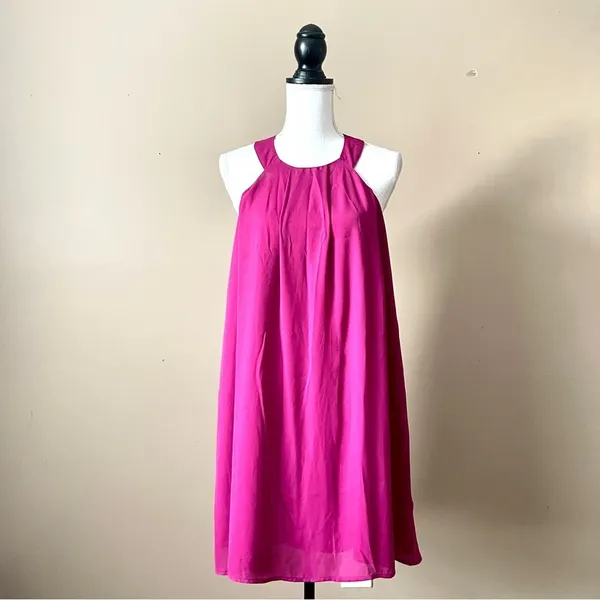 Free People FABLE | Fuchsia Shift Dress Sz S - Image 2