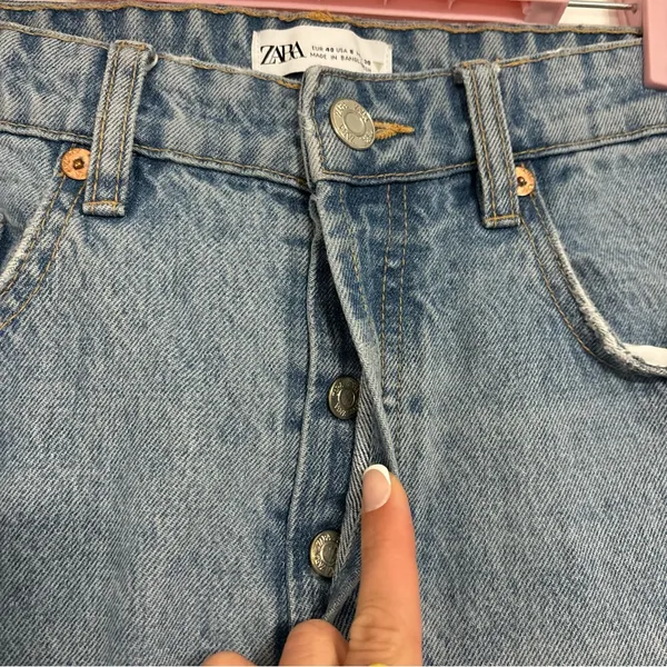 Zara Button Fly Jeans - Image 3