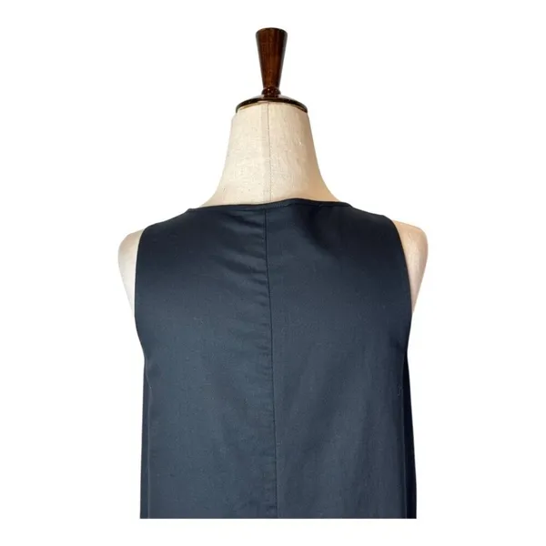 Maeve‎ Dress Women XS Black Linen Blend Asymmetric Hem Sleeveless Ismene Midi - Image 6