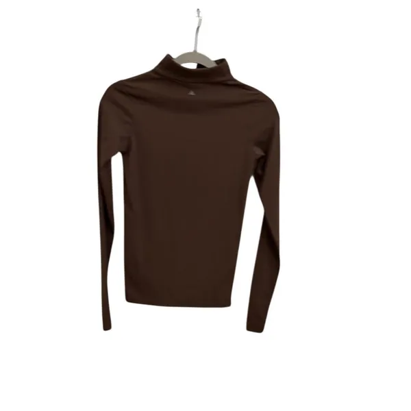 Vitality Balance Athletica Brown Long Sleeve Quarter Zip Dri-Fit Pullover Small - Image 3