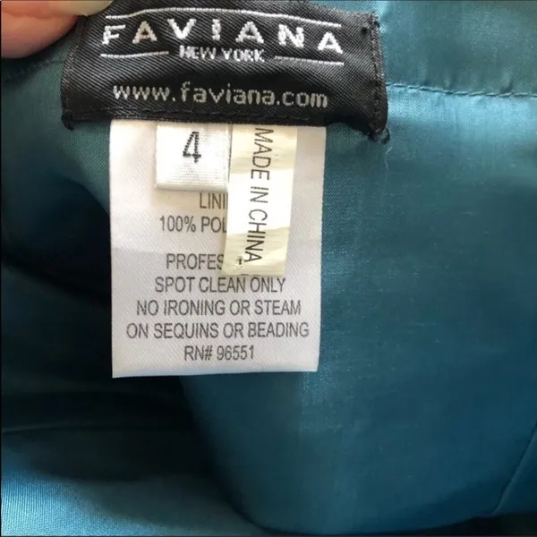 Faviana Strapless Dress - Image 7
