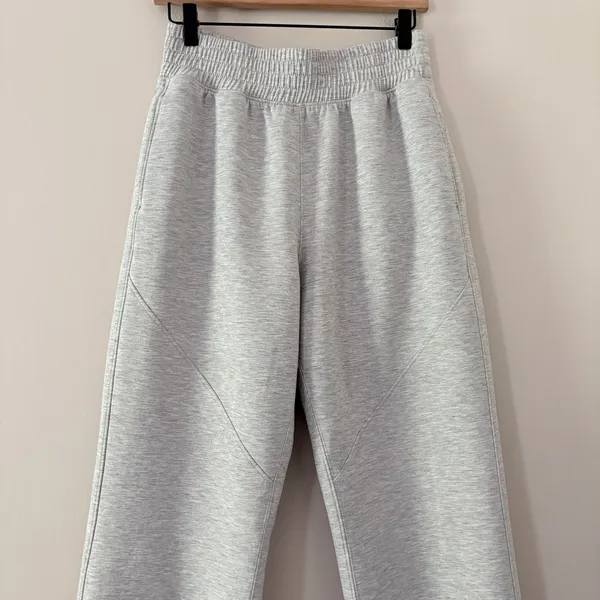 YPB Sweatpants Abercrombie & Fitch neoKNIT High Rise Medium Grey Active Baggy - Image 2