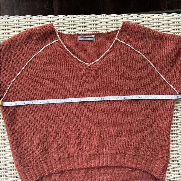 Anthropologie Wool Blend Sweater small‎ cottagecore winter layered holiday - Image 7