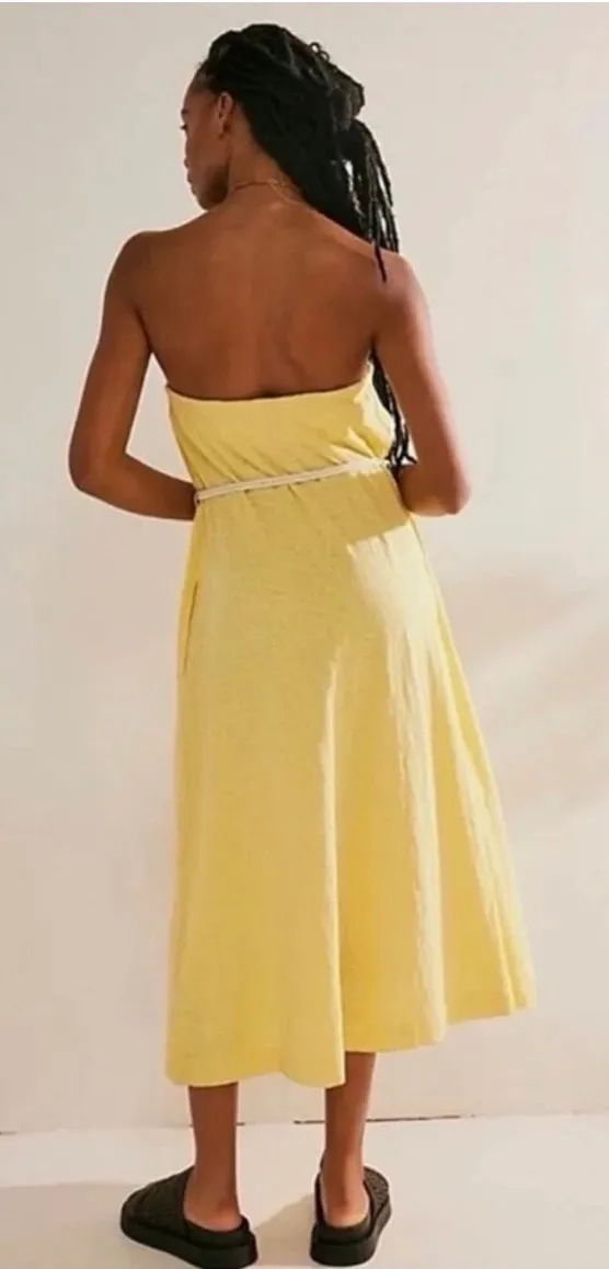 Free People Beach Women’s Small Peyton Maxi Tube Dress New NWT Pineapple Slice - Image 2