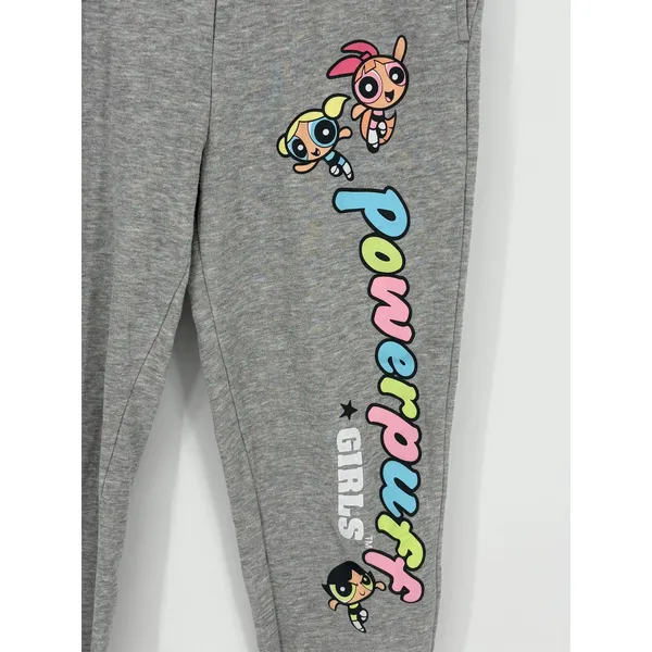 Powerpuff Girls Jogger Sweatpants Women Medium Cartoon Network Gray Y2K Medium - Image 4