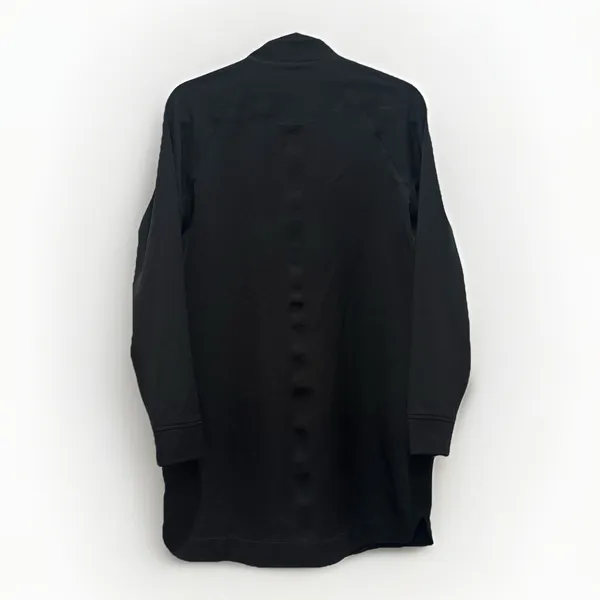 Garnet Hill‎ Size XS Black Longline Bomber Full Zip Jacket Water-Resistant Coat - Image 11