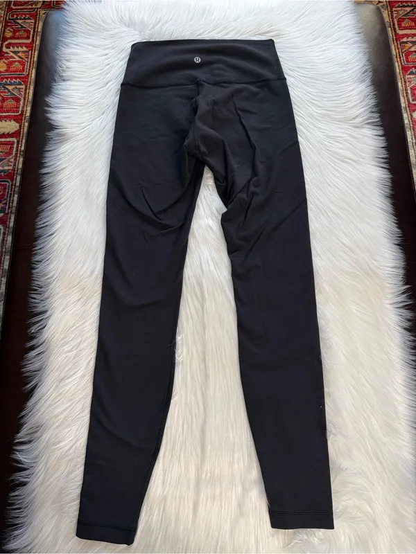Lululemon Black Wunder Under High Rise Full On Luon 28” Inch Tights - Image 6