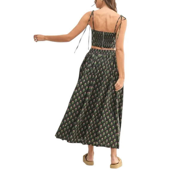 NEW Mable Floral Crop Top and Skirt Set Boho Cottagecore - Image 6