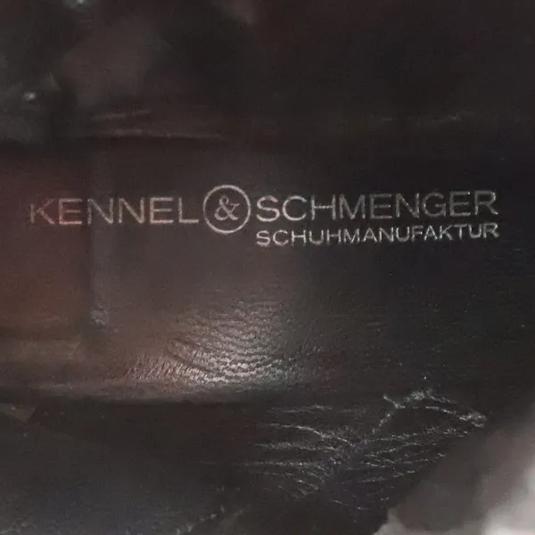 Kennel Schmenger Patent Leather Floral Pearl Ankle Boots Square‎ Toe Size 7.5 - Image 2