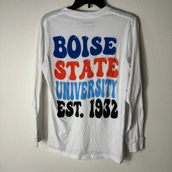 Boise State University Long Sleeve Tee White Ci Sport M - Image 8
