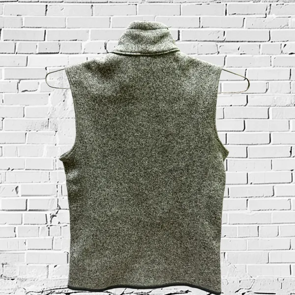 Patagonia Women’s Heather Gray Fleece Vest Size L - Image 4
