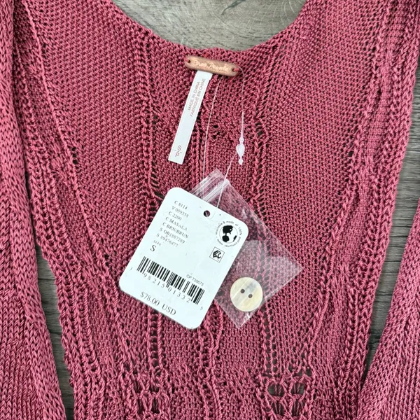 Free‎ People The Vest of Us Crop Knit Sweater Vest - Image 9