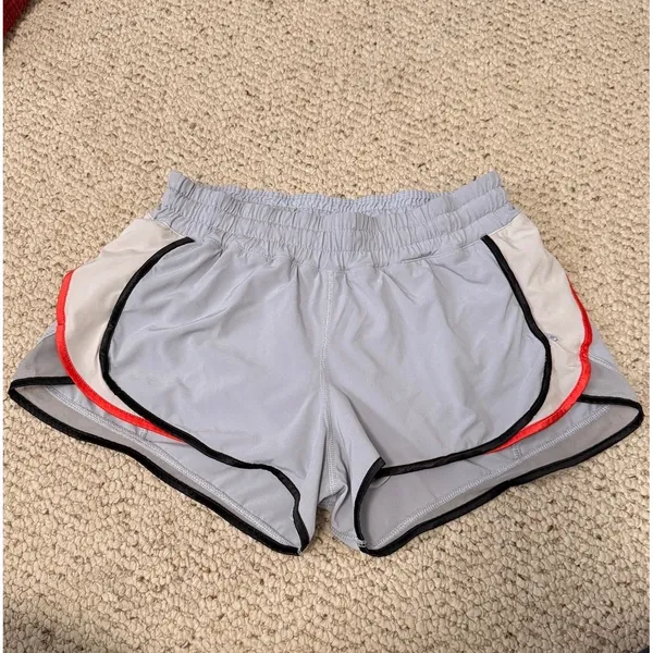 Lululemon Super Squad Short 4 Silver Fox Angel Wing Black Coral 3" Running - Image 2