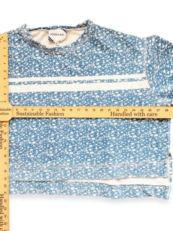 Addison Bay Lombard Crewneck Sweatshirt Courtside Blue Floral - XL - Image 6