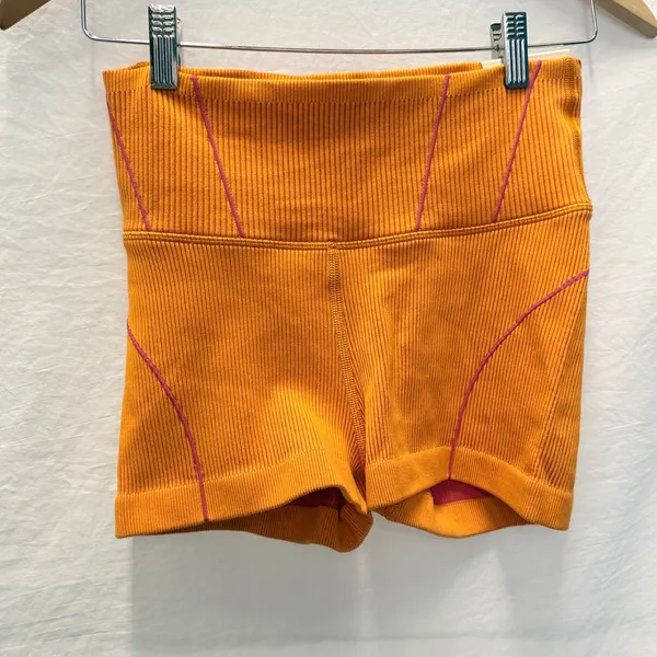OFFLINE By Aerie | NEW Seamless Corset 2" Bike Shorts Simply Orange‎ Medium - Image 2