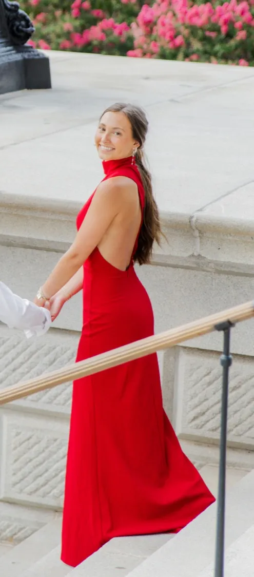 Lulus Asymmetrical Red Dress - Image 4