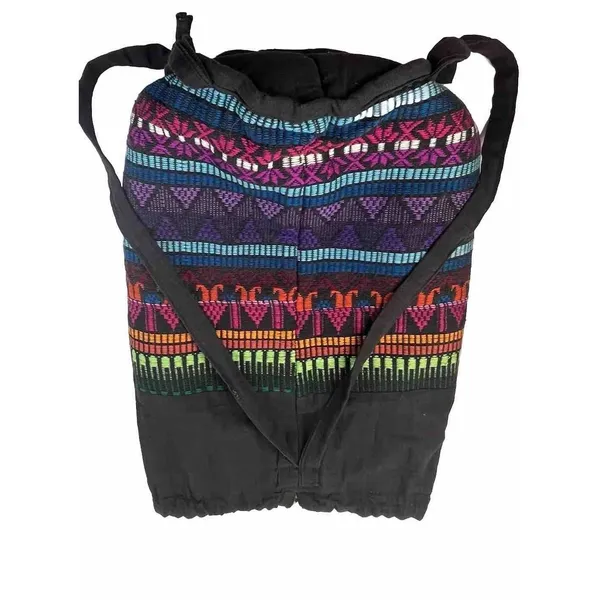 Lightweight Multicolor Boho Hippie Reusable Shopping‎ Backpack Nature Organics - Image 8