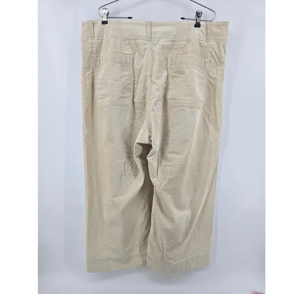 Maeve Pants Womens 34 The Colette Beige Corduroy Wide Leg EUC‎ - Image 2