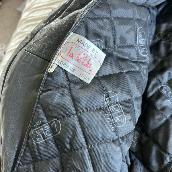 Leather Jacket Black Size L - Image 4