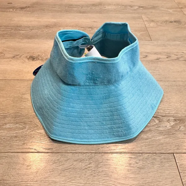 Banana Boat UPF 50+‎ Blue Terry Cloth Visor Hat One Size Adjust Sun Protection - Image 7