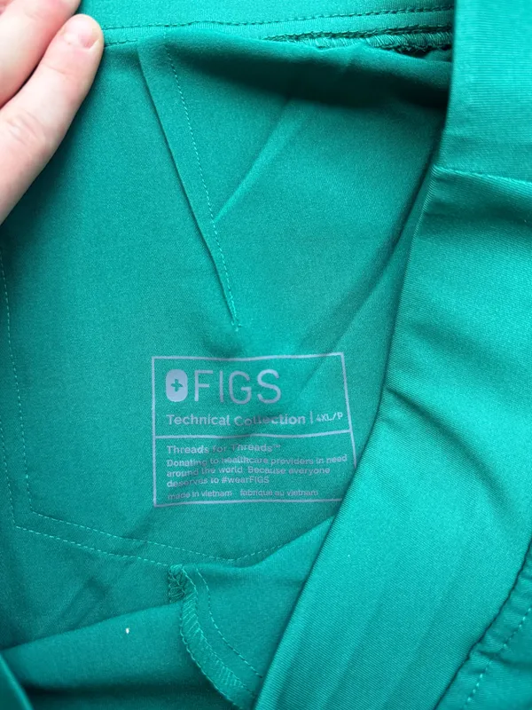 NWT FIGS Women’s Hunter Green Zamora 2.0 Jogger Scrub Pants - Size 4XL Petite - Image 3