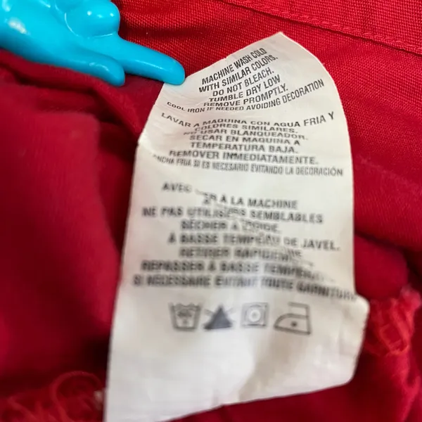 Dickies Scrub Top Women's Sz XS Red Mock Wrap Empire Waist‎ Medical Nursing Work - Image 9