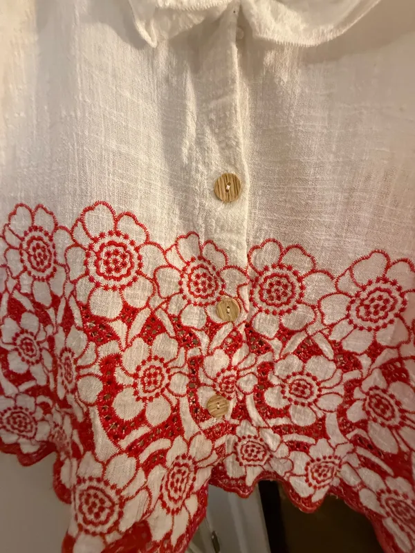Floral top White Size M - Image 2