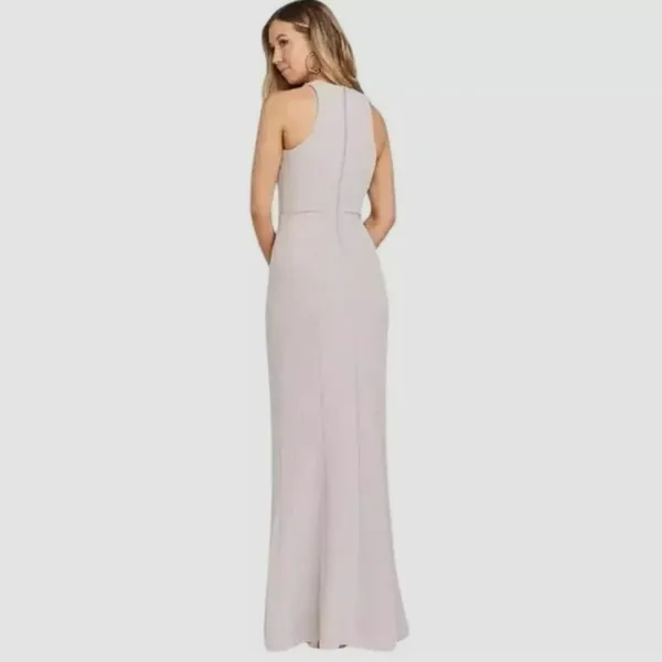 NWT Show Me Your Mumu SMYM Womens Size Small Taupe Chicago High Neck Gown NEW - Image 3