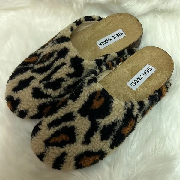 Steve Madden VESA Scuff Leopard Print Size 7 BIN 19‎ - Image 7