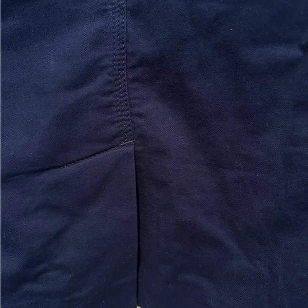 L.L.Bean Navy Blazer Jacket Women Medium Petite‎ Cotton Stretch Preppy Career - Image 5