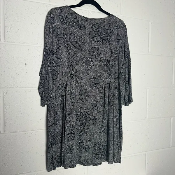 WEAREVER Collection J Jill Floral Print 3/4 Sleeve Top‎ Tunic Women's - Image 4
