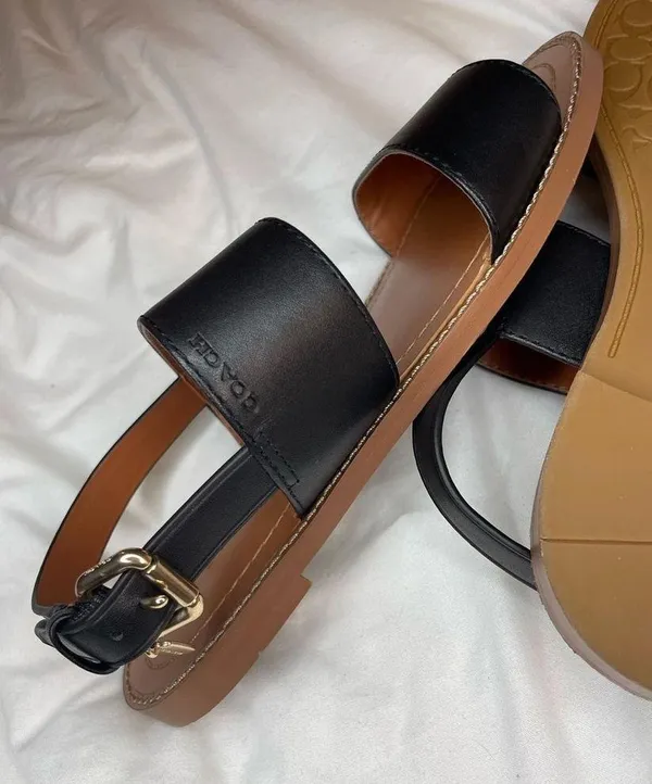 Coach black sandals - Image 4