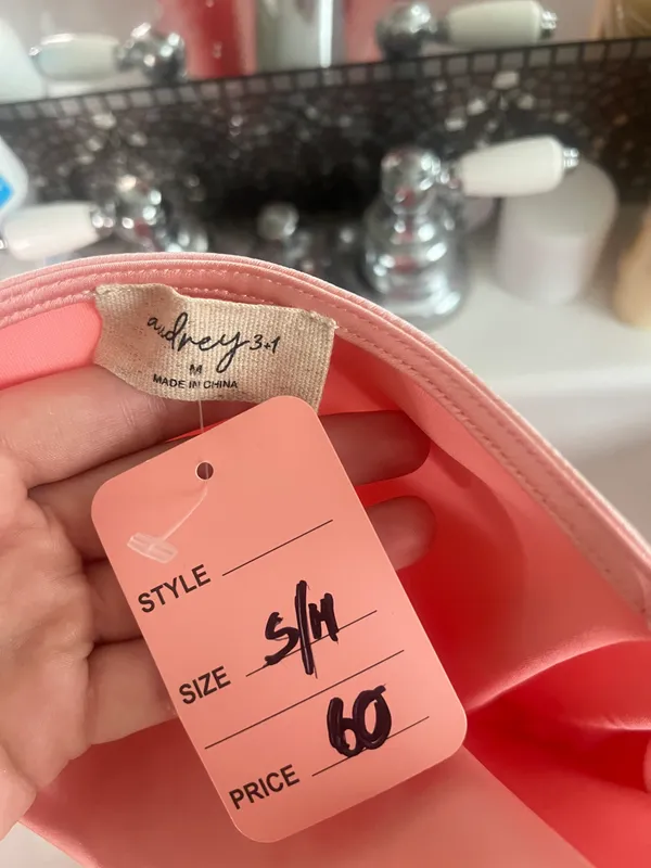 BOUTIQUE Pink Satin Top Size M - Image 3