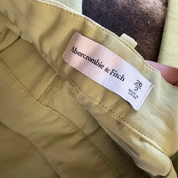 ABERCROMBIE & FITCH Green‎ Trouser Pants Wide Leg Size 2 NEW - Image 3