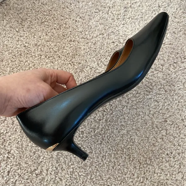 leather kitten heel. 7-7.5 - Image 8
