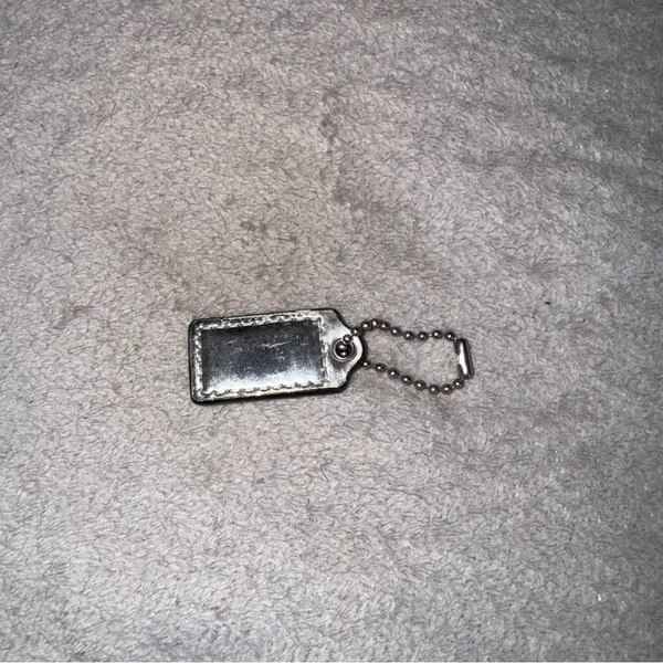 Coach Silver Keychain Tag - Image 3