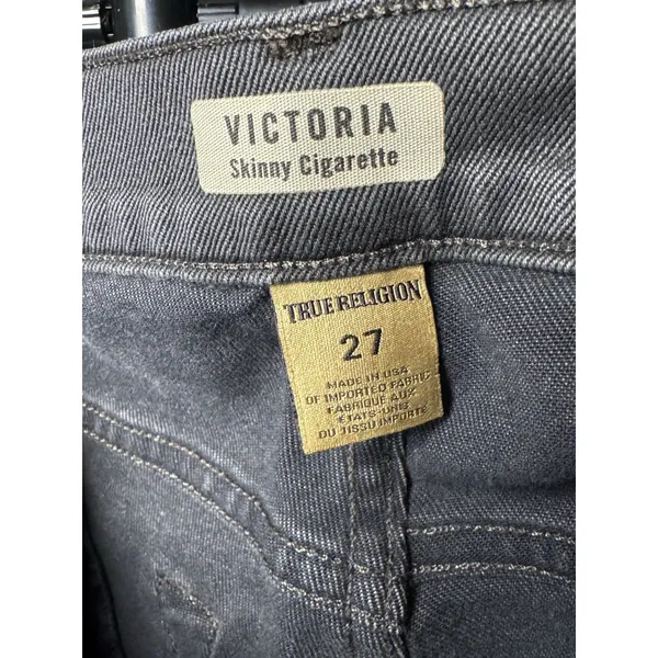 True Religion Women’s Jeans - “Victoria” Skinny Cigarette - Black - Size 27 - Image 9