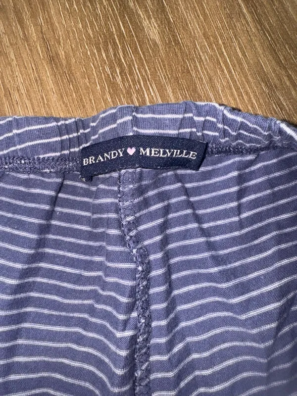 Brandy Melville Striped Pants Blue - Image 4