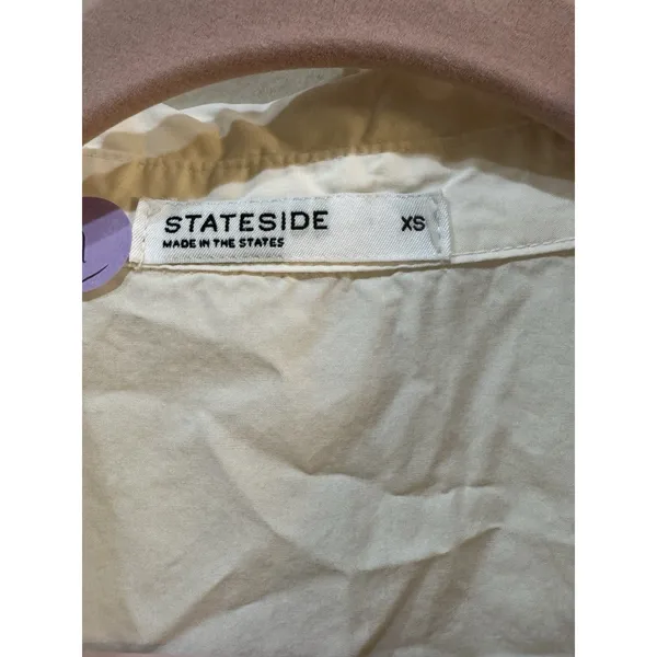 NWT $228 STATESIDE Anthropologie Cotton Short Sleeve Shirtdress USA‎ Size XS - Image 8