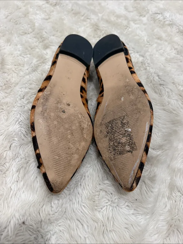 Talbots classic leopard-print pointed toe calf hair ballet flats Woman Size 6.5 - Image 5