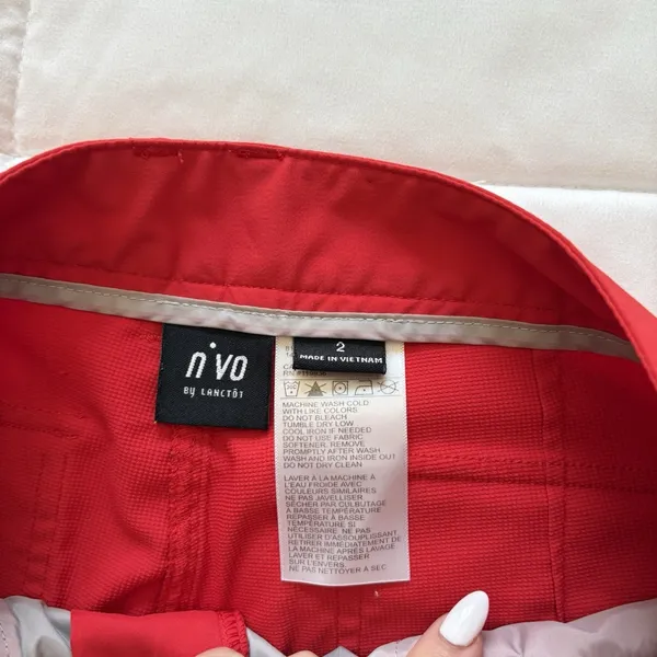 NVO by Lanctot Cropped Pants Womens 2 Red Golf Preppy Outdoor Activewear‎ Luxury - Image 4