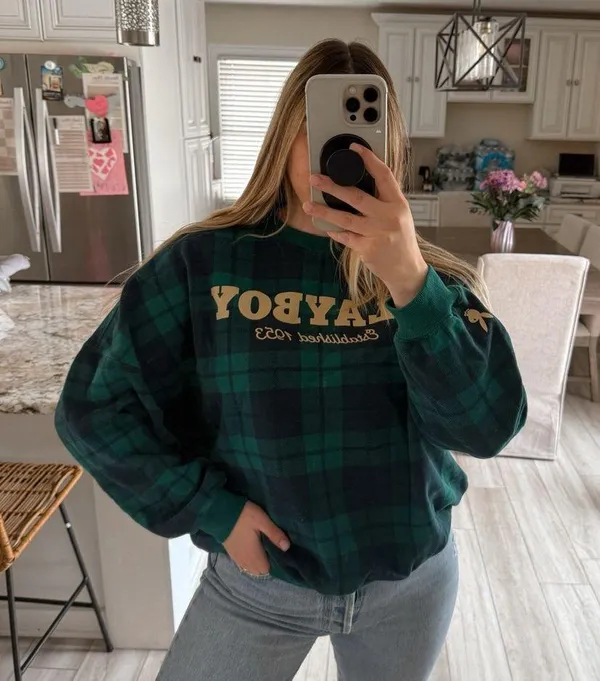 Playboy plaid sweatshirt - Image 2