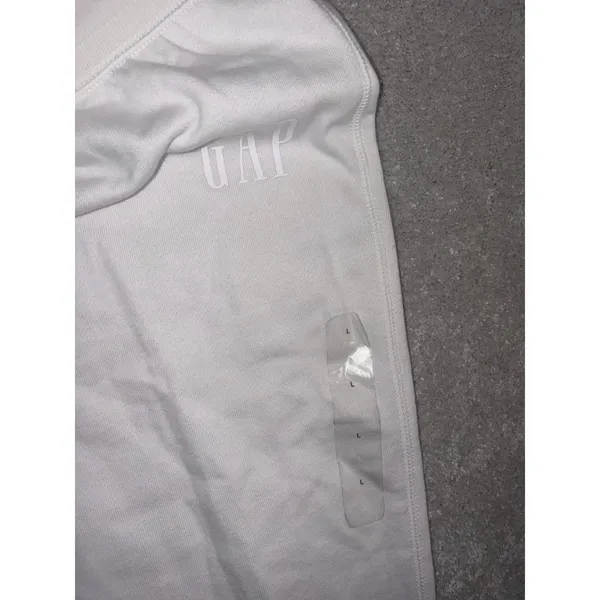gap nwt 5 stripe sweatpants white womens L - Image 4