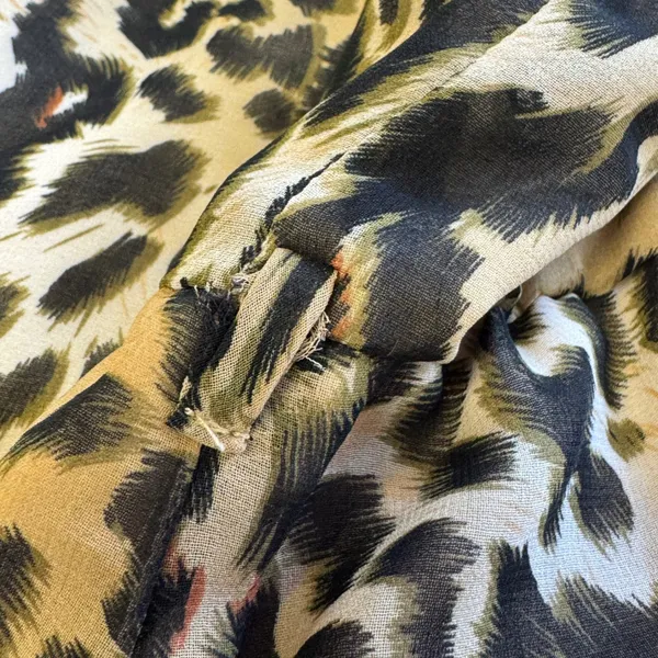 Arden B Leopard Print High Low Dress Medium Strappy‎ Racerback Chiffon Brown - Image 9