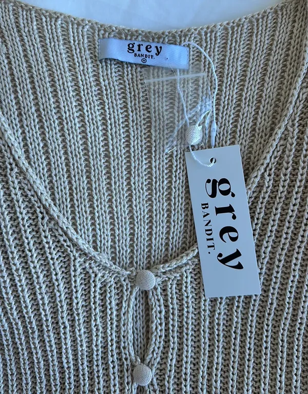 Grey Bandit NWT  Always Split Front Knit Top - Image 3