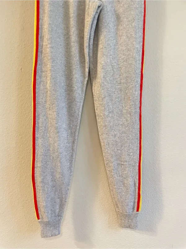 FROM FUTURE Cashmere Striped Band Pull On Joggers Size XS Gray - Image 6