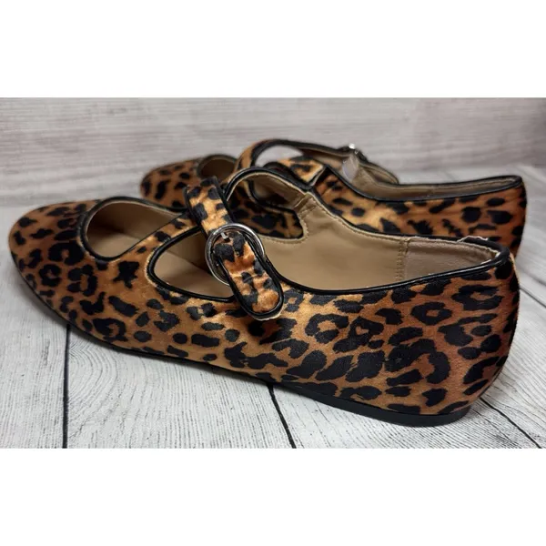 A New Day Women Tasmin Leopard Print Flats Size 10 - Image 6